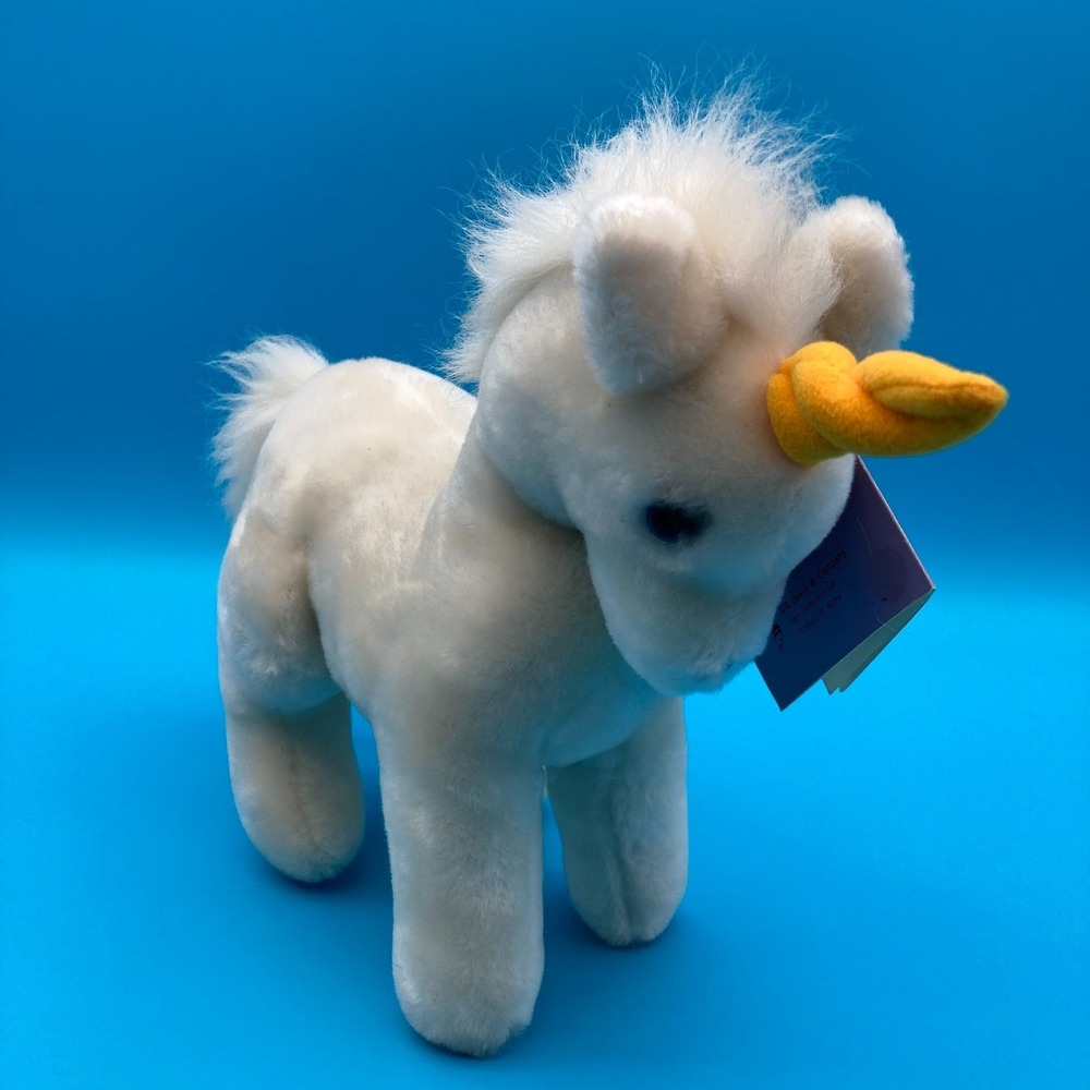 Vintage 1980 Dakin Moonbeam Unicorn Plush #31-0032 With Original Tags